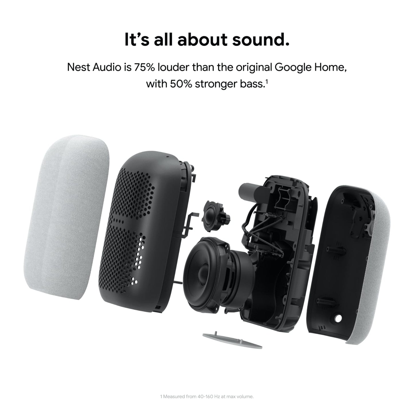 Nest Audio Smart Speaker with Google Assistant used - مكبر صوت ذكي